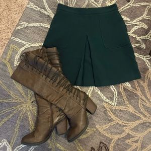 Pleated Mini Skirt